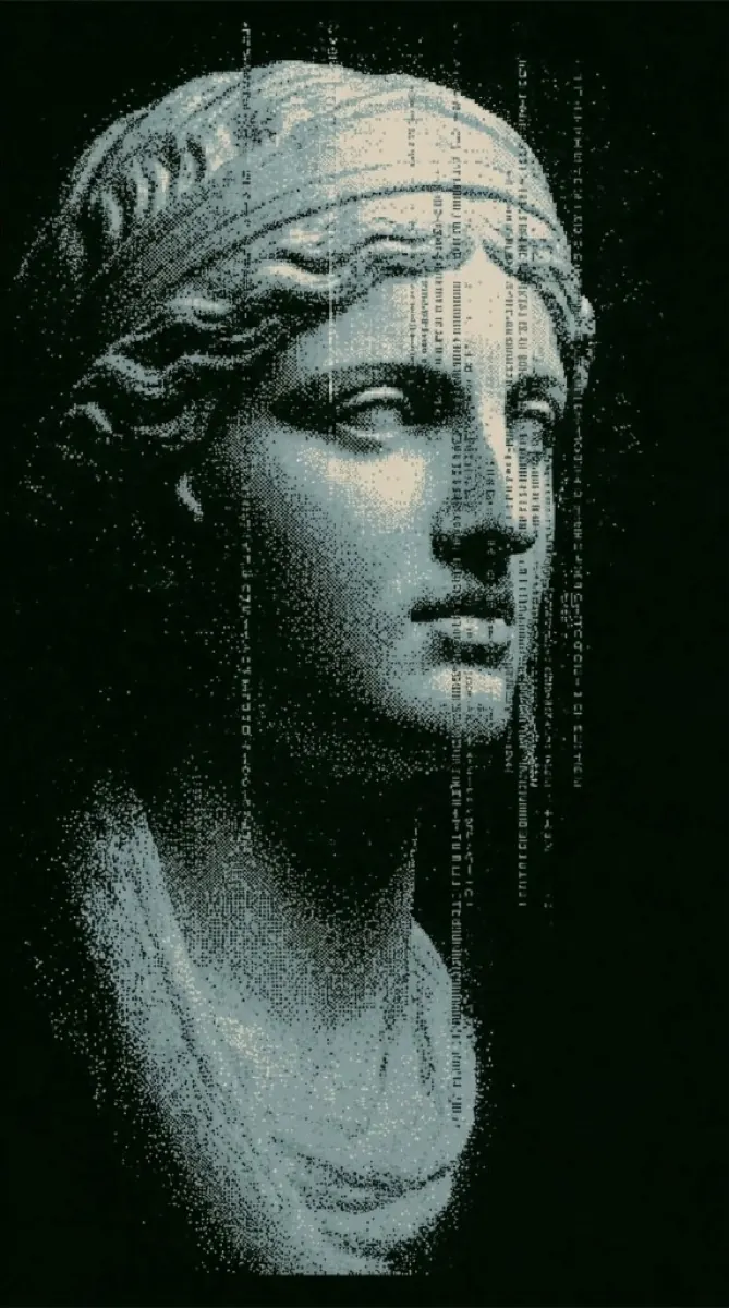 Generated ASCII botanical study